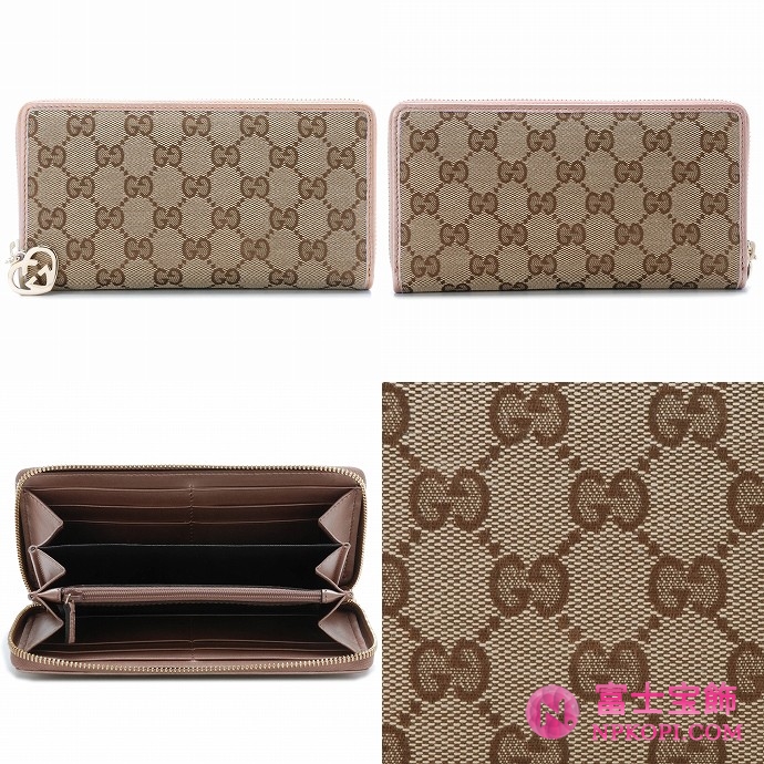 GUCCI/グッチ 2012年春夏新作LOVELYハートディテールラウンドファスナー長財布 282477 F4C2G 8594